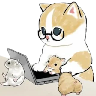 🤓 emoji Kitties @MyselfMeandIo Telegram sticker 8 of 41