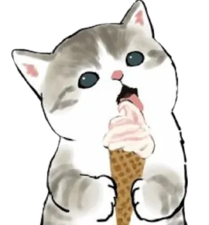 🍦 emoji Kitties @MyselfMeandIo Telegram sticker 12 of 41