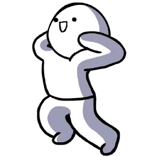🕺 emoji white face @farsisticker Telegram sticker 20 of 21