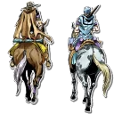 🐎 emoji Jojo's Bizzare Adventures Unofficial Stickers Telegram sticker 20 of 76