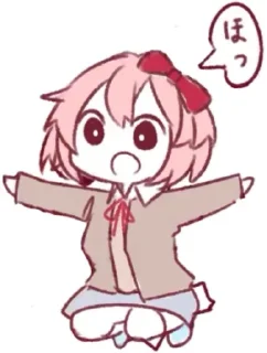 😯 emoji Sayori-pack by @sayoriforever Telegram sticker 13 of 40