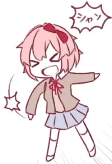 😆 emoji Sayori-pack by @sayoriforever Telegram sticker 17 of 40