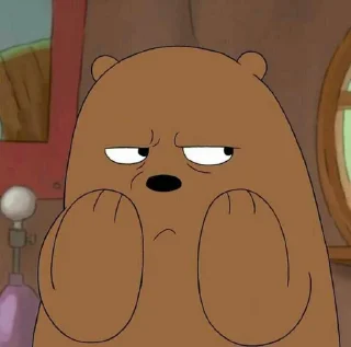 🤨 emoji bare bears Telegram sticker 12 of 115
