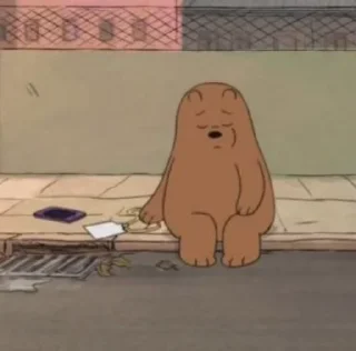 😔 emoji bare bears Telegram sticker 19 of 115