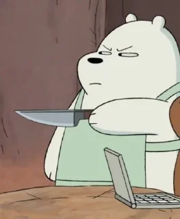 🔪 emoji bare bears Telegram sticker 5 of 115