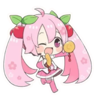🌟 emoji sᴀᴋᴜʀᴀ ᴍɪᴋᴜ 💕 @kiittyyxq Telegram sticker 5 of 21