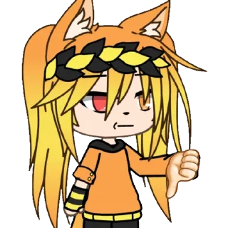 👎 emoji Лисёнок Telegram sticker 8 of 69