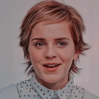 🙂 emoji Emma Watson {@byMehrdad} Telegram sticker 16 of 114