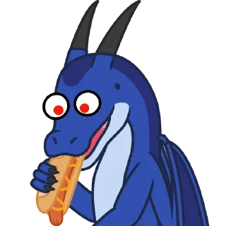🌭 emoji Glax the Dragon Telegram sticker 20 of 120