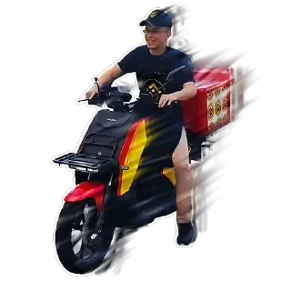 🛵 emoji @binancepizza - Binance pizza 🍕 Telegram sticker 2 of 9