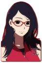 😊 emoji Sarada Uchiha [รקร] Telegram sticker 24 of 120