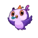 🥳 emoji Owled Didi @CenterOfSticker Telegram sticker 14 of 22