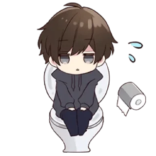🚽 emoji Menhera-kun Telegram sticker 16 of 85