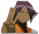 ✌ emoji Yoruichi Shihoin [รקร] Telegram sticker 14 of 62