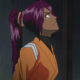 😦 emoji Shihoin Yoruichi Telegram sticker 8 of 120