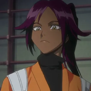 😕 emoji Shihoin Yoruichi Telegram sticker 6 of 120