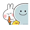 😋 emoji Spoiled Rabbit- @MochaStickers Telegram sticker 3 of 43