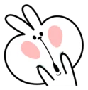 😯 emoji Spoiled Rabbit Facial Expression Telegram sticker 22 of 41