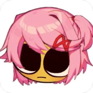 😐 emoji Нацуки😸 Telegram sticker 16 of 101
