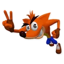✌ emoji Crash Bandicoot Telegram sticker 11 of 120