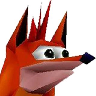 😐 emoji Crash Bandicoot Community ITA Telegram sticker 10 of 32