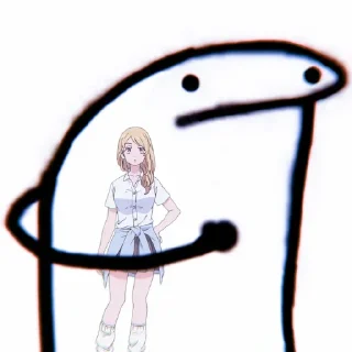 ✖️ emoji 我没有笑. Telegram sticker 12 of 15