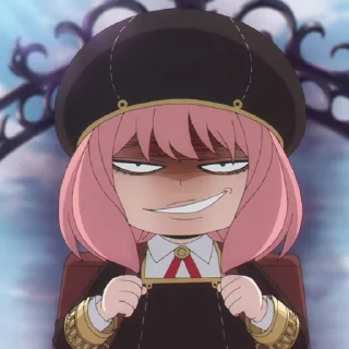😏 emoji Anya Chan | @Onishiki @Notid Telegram sticker 5 of 50