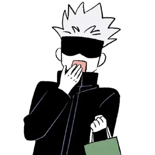 😱 emoji Satoru Gojo Telegram sticker 6 of 9
