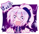 😱 emoji V Flower Sticker Telegram sticker 17 of 42