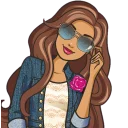 😊 emoji @Beautifulstickers👭barbie and her friends👭 Telegram sticker 8 of 64
