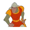 😐 emoji @STIKERFORALL DRAGON'S LAIR DIRK Telegram sticker 18 of 20