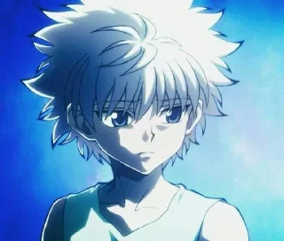 😐 emoji * Killua Zoldyck * Telegram sticker 8 of 60