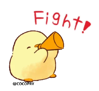 👊 emoji Soft & Cute Chick @MochaStickers Telegram sticker 24 of 33