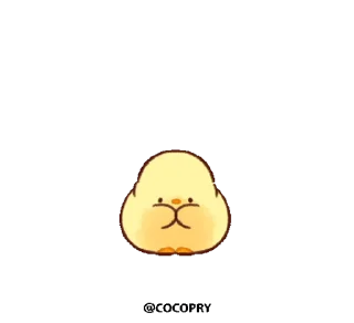 🥰 emoji Soft & Cute Chick @MochaStickers Telegram sticker 6 of 33
