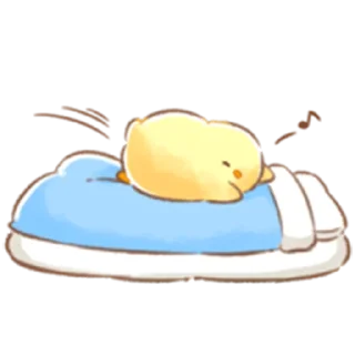 🛌 emoji Soft and Cute Chick (Spring) Telegram sticker 24 of 40