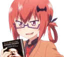 📕 emoji Anime girls holding leftist books Telegram sticker 13 of 21