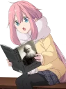 📕 emoji Anime girls holding leftist books Telegram sticker 11 of 21
