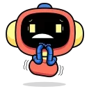 😓 emoji Clyde Bot | @discord_stickers Telegram sticker 14 of 30