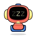 😴 emoji Clyde Bot | @discord_stickers Telegram sticker 23 of 30