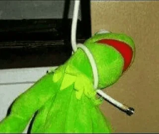 😑 emoji Kermit by @StickerCnl Telegram sticker 6 of 87