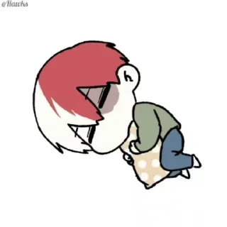 😪 emoji (@Tengen) MHA Video Pack Telegram sticker 9 of 50