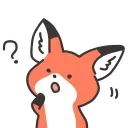 🤔 emoji ➣Q Red Fox 🦊 @QStickers 🦊 Telegram sticker 16 of 20