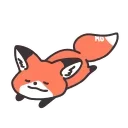 😑 emoji ➣Q Red Fox 🦊 @QStickers 🦊 Telegram sticker 5 of 20