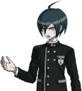 🤔 emoji Shuichi Saihara 🖤 Telegram sticker 20 of 110