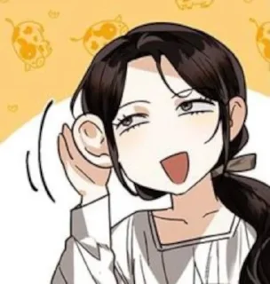 👂 emoji Webtoon n.2 @MyselfMeandIo Telegram sticker 14 of 50
