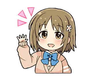 ✋ emoji Cinderella Girls Cute Telegram sticker 15 of 42
