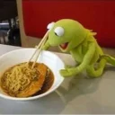 🍝 emoji Kermit The Frog Telegram sticker 24 of 120