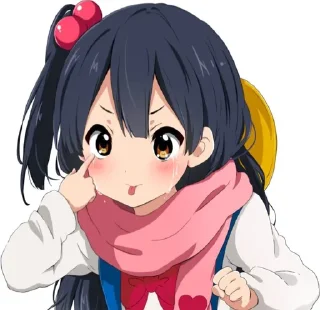 😝 emoji Anime Reactions Telegram sticker 20 of 45