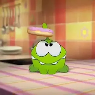 💚 emoji 'Om Nom Stories | @iStickerLand, Telegram sticker 22 of 50