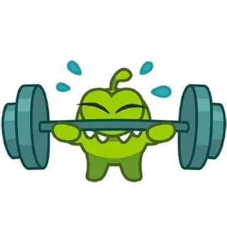 💪 emoji Om Nom Telegram sticker 9 of 42